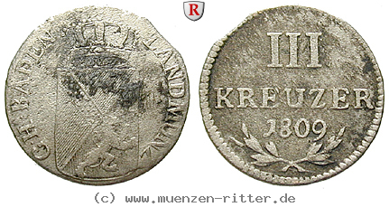 Klicken Sie auf das Bild um es auf Ihrem Rechner zu speichern baden-carl-friedrich-3-kreuzer/30395.jpg