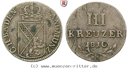 Klicken Sie auf das Bild um es auf Ihrem Rechner zu speichern baden-carl-friedrich-3-kreuzer/35917.jpg