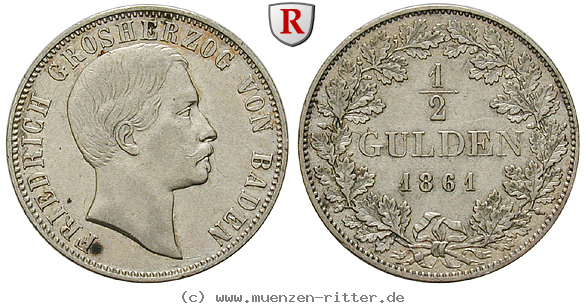 Klicken Sie auf das Bild um es auf Ihrem Rechner zu speichern baden-friedrich-i-1-2-gulden/97298.jpg