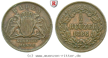 Klicken Sie auf das Bild um es auf Ihrem Rechner zu speichern baden-friedrich-i-1-2-kreuzer/30018.jpg