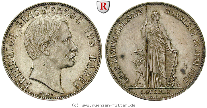 Klicken Sie auf das Bild um es auf Ihrem Rechner zu speichern baden-friedrich-i-gulden/100428.jpg