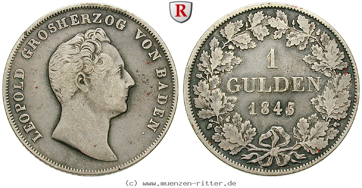 Klicken Sie auf das Bild um es auf Ihrem Rechner zu speichern baden-karl-leopold-friedrich-gulden/35607.jpg