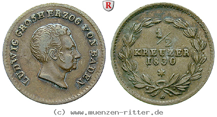 Klicken Sie auf das Bild um es auf Ihrem Rechner zu speichern baden-ludwig-1-2-kreuzer/30021.jpg