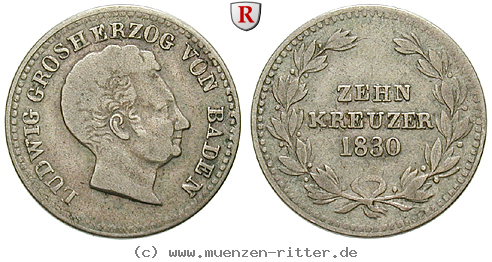 Klicken Sie auf das Bild um es auf Ihrem Rechner zu speichern baden-ludwig-10-kreuzer/10210.jpg