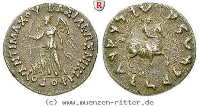 Klicken Sie auf das Bild um es auf Ihrem Rechner zu speichern baktrien-und-indien-antimachos-ii-drachme/50209.jpg