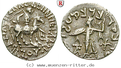 Klicken Sie auf das Bild um es auf Ihrem Rechner zu speichern baktrien-und-indien-azes-i-ii-drachme/55321.jpg