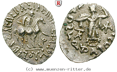 Klicken Sie auf das Bild um es auf Ihrem Rechner zu speichern baktrien-und-indien-azes-i-ii-drachme/64282.jpg