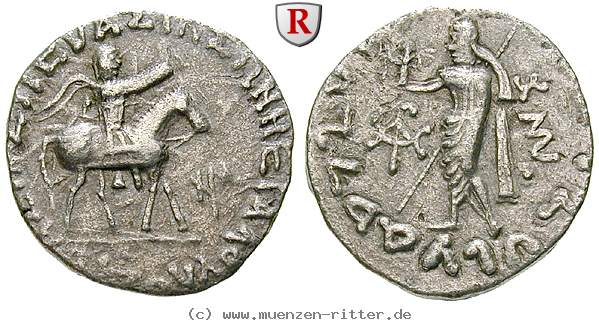 Klicken Sie auf das Bild um es auf Ihrem Rechner zu speichern baktrien-und-indien-azes-ii-tetradrachme/84337.jpg
