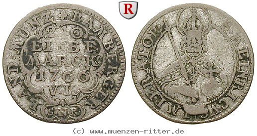 Klicken Sie auf das Bild um es auf Ihrem Rechner zu speichern bamberg-bistum-adam-friedrich-von-seinsheim-5-kreuzer/22670.jpg