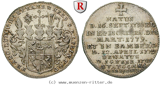 Klicken Sie auf das Bild um es auf Ihrem Rechner zu speichern bamberg-bistum-franz-ludwig-von-erthal-groschen/94385.jpg