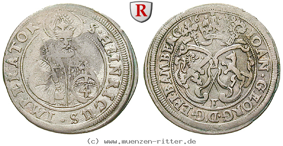 Klicken Sie auf das Bild um es auf Ihrem Rechner zu speichern bamberg-bistum-johann-georg-ii-fuchs-von-dornheim-batzen/30027.jpg