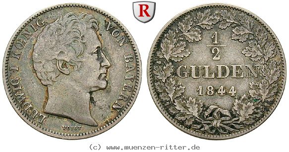 Klicken Sie auf das Bild um es auf Ihrem Rechner zu speichern bayern-ludwig-i-1-2-gulden/10207.jpg
