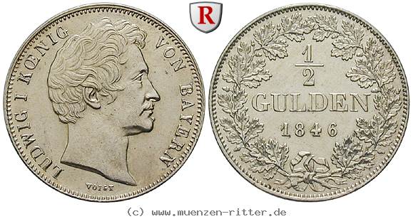 Klicken Sie auf das Bild um es auf Ihrem Rechner zu speichern bayern-ludwig-i-1-2-gulden/85039.jpg