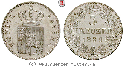 Klicken Sie auf das Bild um es auf Ihrem Rechner zu speichern bayern-ludwig-i-3-kreuzer/22632.jpg