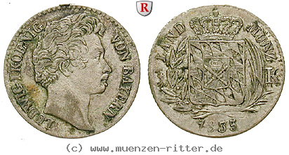 Klicken Sie auf das Bild um es auf Ihrem Rechner zu speichern bayern-ludwig-i-3-kreuzer/34616.jpg