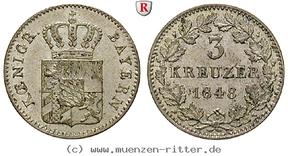 Klicken Sie auf das Bild um es auf Ihrem Rechner zu speichern bayern-ludwig-i-3-kreuzer/90849.jpg