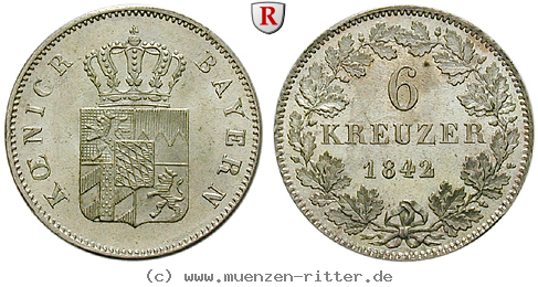 Klicken Sie auf das Bild um es auf Ihrem Rechner zu speichern bayern-ludwig-i-6-kreuzer/93775.jpg