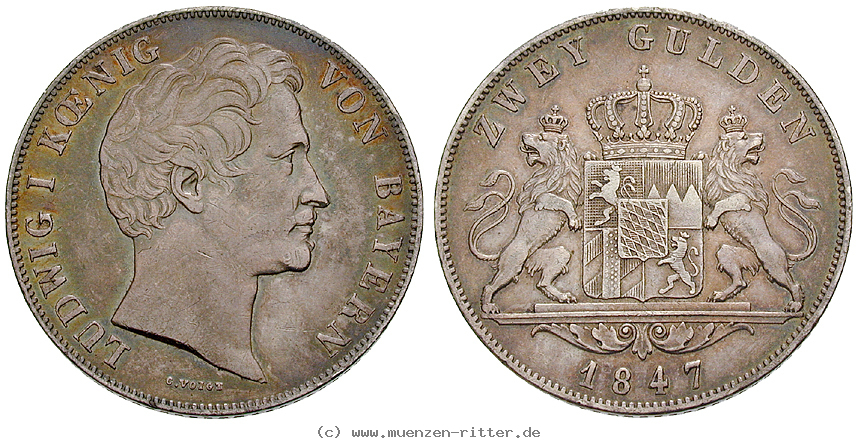 Klicken Sie auf das Bild um es auf Ihrem Rechner zu speichern bayern-ludwig-i-doppelgulden/16681.jpg