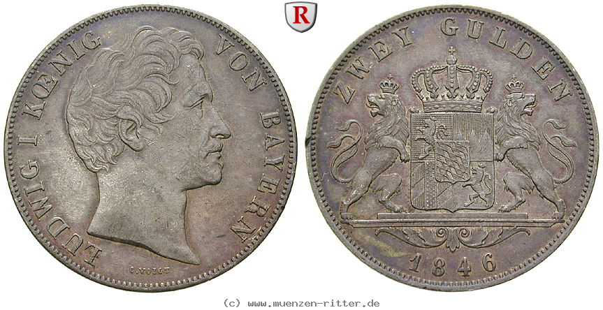 Klicken Sie auf das Bild um es auf Ihrem Rechner zu speichern bayern-ludwig-i-doppelgulden/84164.jpg