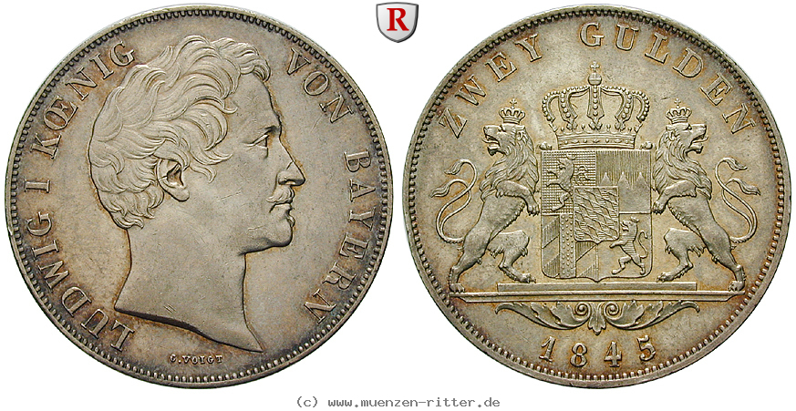 Klicken Sie auf das Bild um es auf Ihrem Rechner zu speichern bayern-ludwig-i-doppelgulden/94133.jpg