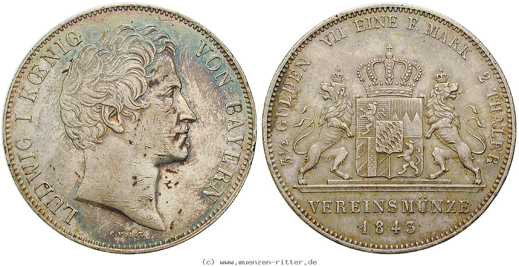 Klicken Sie auf das Bild um es auf Ihrem Rechner zu speichern bayern-ludwig-i-doppeltaler/22432.jpg