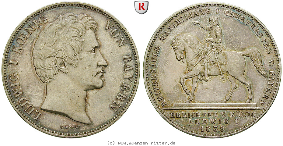 Klicken Sie auf das Bild um es auf Ihrem Rechner zu speichern bayern-ludwig-i-geschichtsdoppeltaler/51561.jpg