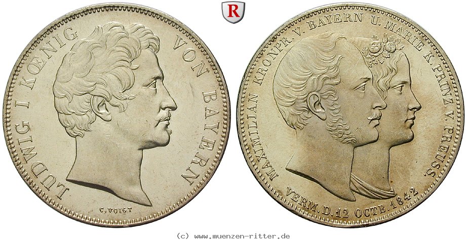 Klicken Sie auf das Bild um es auf Ihrem Rechner zu speichern bayern-ludwig-i-geschichtsdoppeltaler/88159.jpg