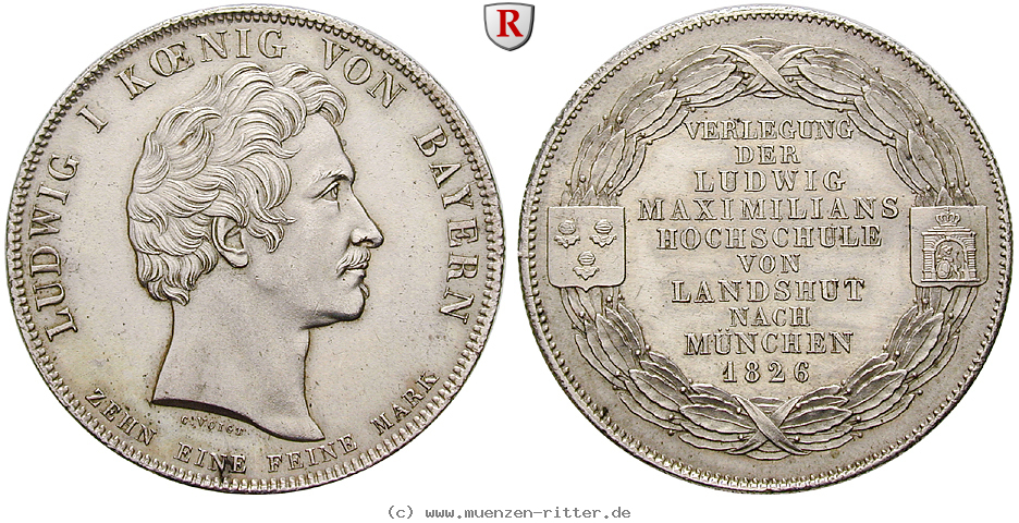Klicken Sie auf das Bild um es auf Ihrem Rechner zu speichern bayern-ludwig-i-geschichtstaler/25264.jpg
