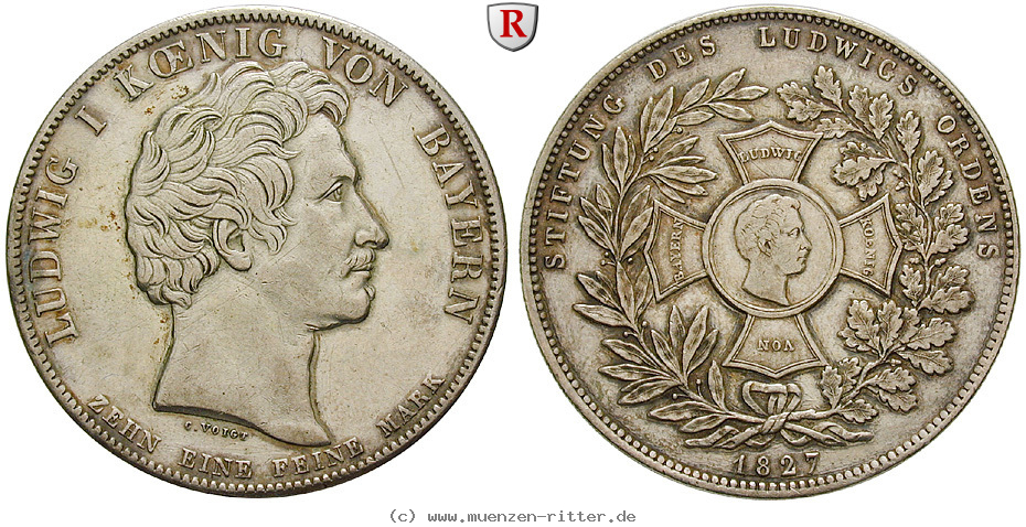 Klicken Sie auf das Bild um es auf Ihrem Rechner zu speichern bayern-ludwig-i-geschichtstaler/51538.jpg