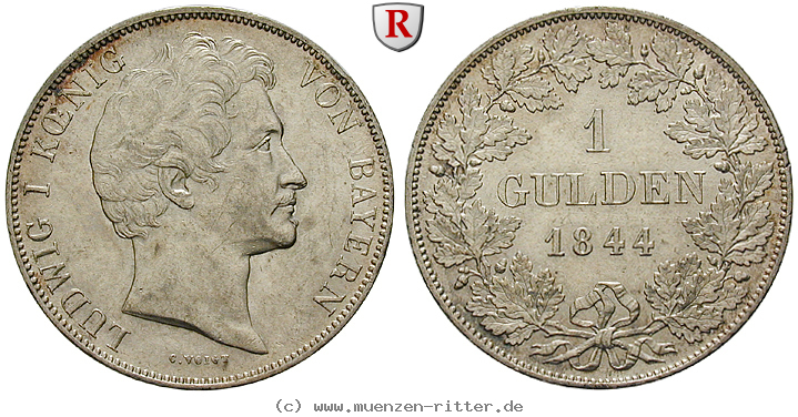 Klicken Sie auf das Bild um es auf Ihrem Rechner zu speichern bayern-ludwig-i-gulden/102125.jpg