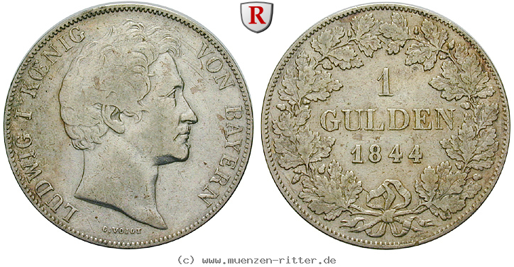Klicken Sie auf das Bild um es auf Ihrem Rechner zu speichern bayern-ludwig-i-gulden/31313.jpg