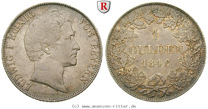 Klicken Sie auf das Bild um es auf Ihrem Rechner zu speichern bayern-ludwig-i-gulden/34222.jpg