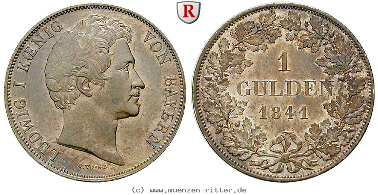Klicken Sie auf das Bild um es auf Ihrem Rechner zu speichern bayern-ludwig-i-gulden/58947.jpg