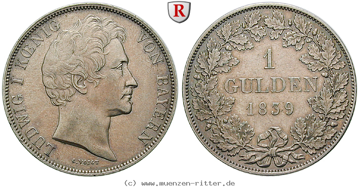 Klicken Sie auf das Bild um es auf Ihrem Rechner zu speichern bayern-ludwig-i-gulden/66743.jpg