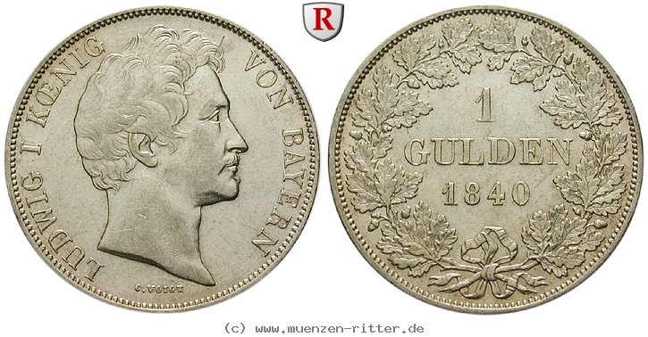 Klicken Sie auf das Bild um es auf Ihrem Rechner zu speichern bayern-ludwig-i-gulden/93720.jpg