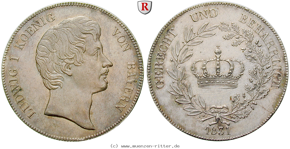 Klicken Sie auf das Bild um es auf Ihrem Rechner zu speichern bayern-ludwig-i-kronentaler/25261.jpg