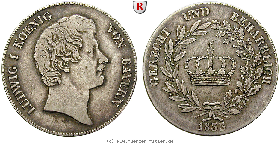 Klicken Sie auf das Bild um es auf Ihrem Rechner zu speichern bayern-ludwig-i-kronentaler/94087.jpg
