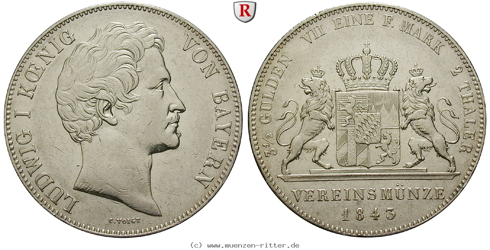 Klicken Sie auf das Bild um es auf Ihrem Rechner zu speichern bayern-ludwig-i-vereinsdoppeltaler/91443.jpg