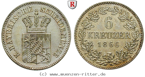 Klicken Sie auf das Bild um es auf Ihrem Rechner zu speichern bayern-ludwig-ii-6-kreuzer/93780.jpg