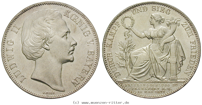 Klicken Sie auf das Bild um es auf Ihrem Rechner zu speichern bayern-ludwig-ii-vereinstaler/80460.jpg