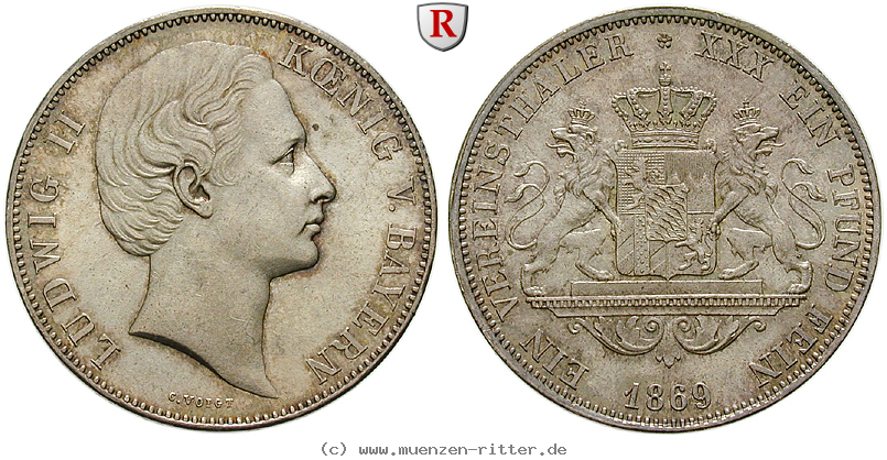 Klicken Sie auf das Bild um es auf Ihrem Rechner zu speichern bayern-ludwig-ii-vereinstaler/90590.jpg