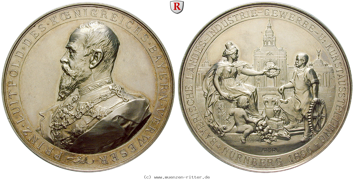 Klicken Sie auf das Bild um es auf Ihrem Rechner zu speichern bayern-luitpold-prinzregent-silbermedaille/51869.jpg