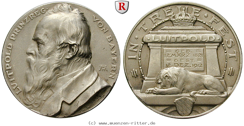 Klicken Sie auf das Bild um es auf Ihrem Rechner zu speichern bayern-luitpold-prinzregent-silbermedaille/63436.jpg