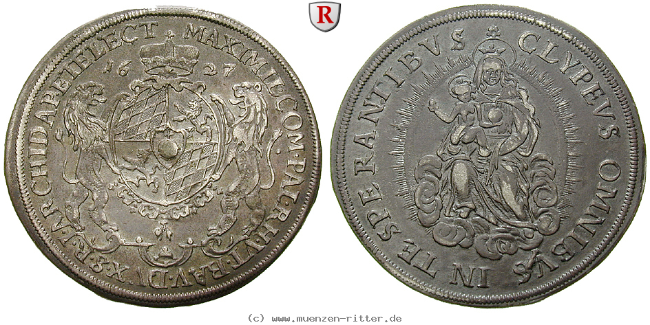 Klicken Sie auf das Bild um es auf Ihrem Rechner zu speichern bayern-maximilian-i-1-2-reichstaler/93254.jpg