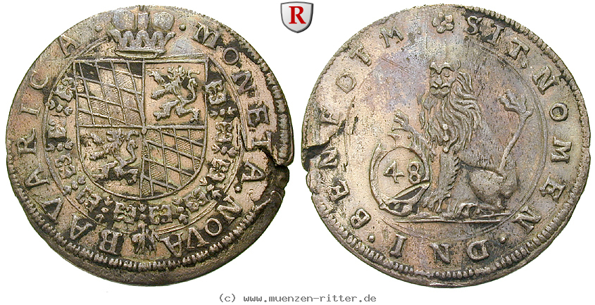 Klicken Sie auf das Bild um es auf Ihrem Rechner zu speichern bayern-maximilian-i-48-kreuzer/36134.jpg