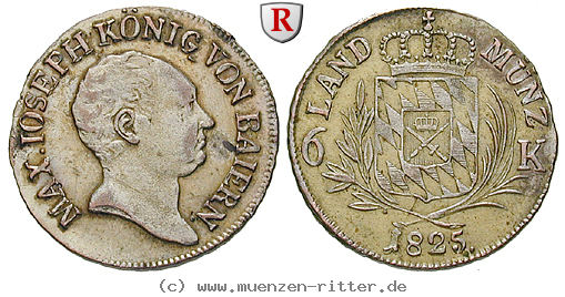 Klicken Sie auf das Bild um es auf Ihrem Rechner zu speichern bayern-maximilian-i-joseph-6-kreuzer/76628.jpg