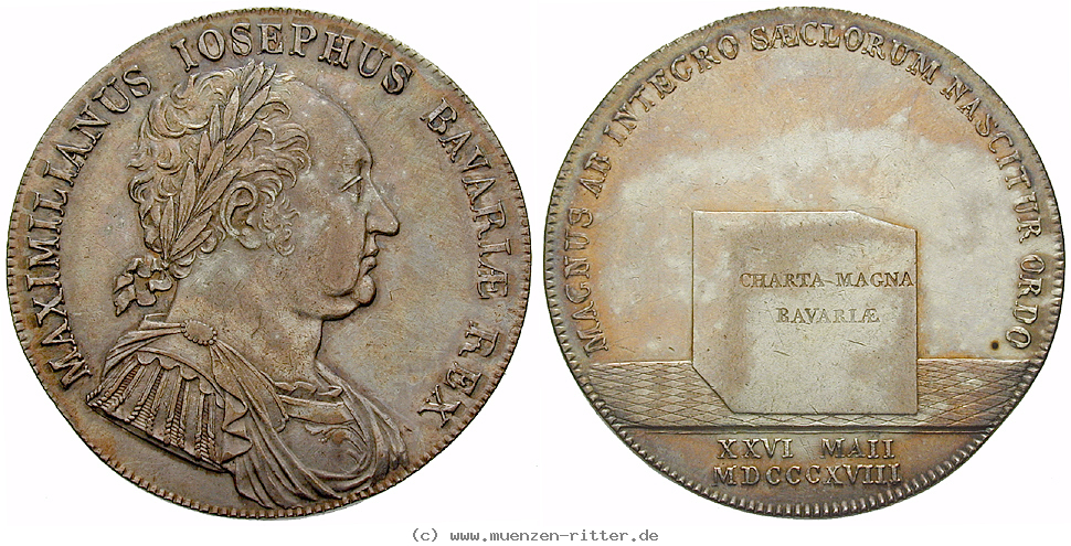 Klicken Sie auf das Bild um es auf Ihrem Rechner zu speichern bayern-maximilian-i-joseph-konventionstaler/34196.jpg