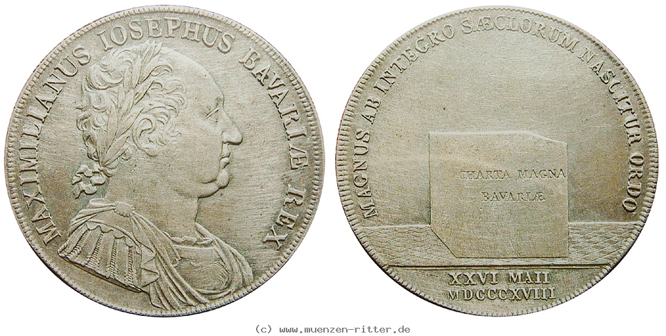 Klicken Sie auf das Bild um es auf Ihrem Rechner zu speichern bayern-maximilian-i-joseph-konventionstaler/48621.jpg