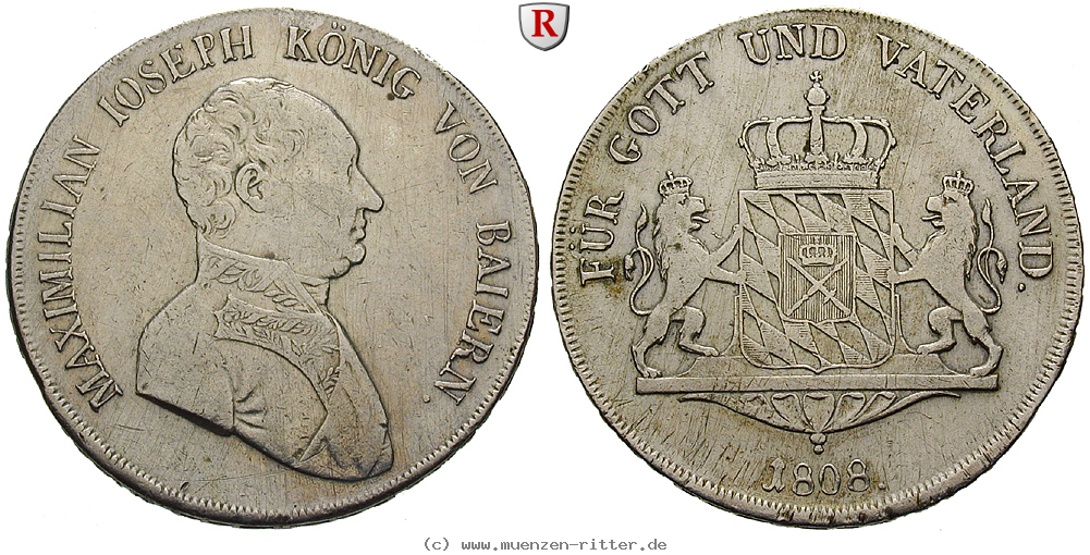 Klicken Sie auf das Bild um es auf Ihrem Rechner zu speichern bayern-maximilian-i-joseph-konventionstaler/60713.jpg