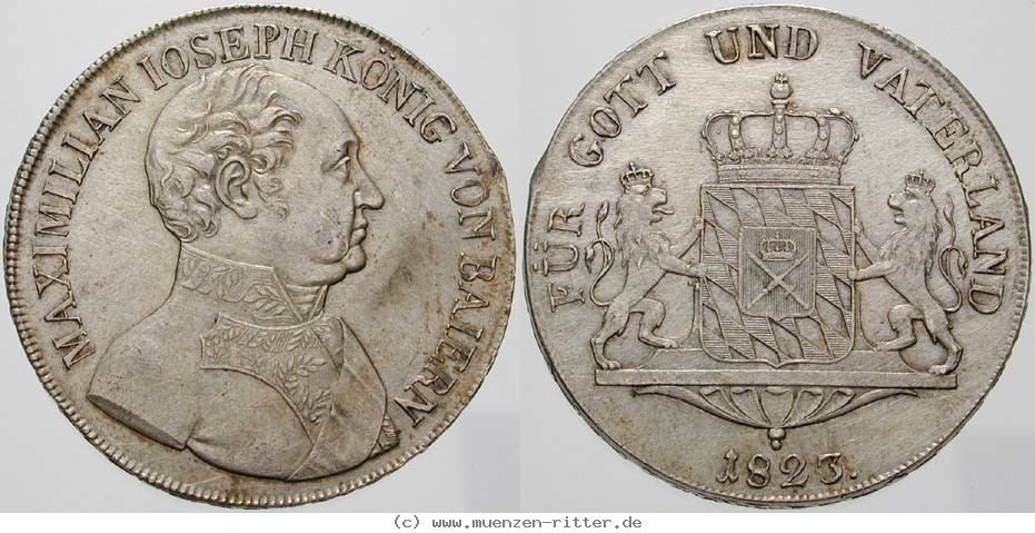 Klicken Sie auf das Bild um es auf Ihrem Rechner zu speichern bayern-maximilian-i-joseph-konventionstaler/eadt2270.jpg